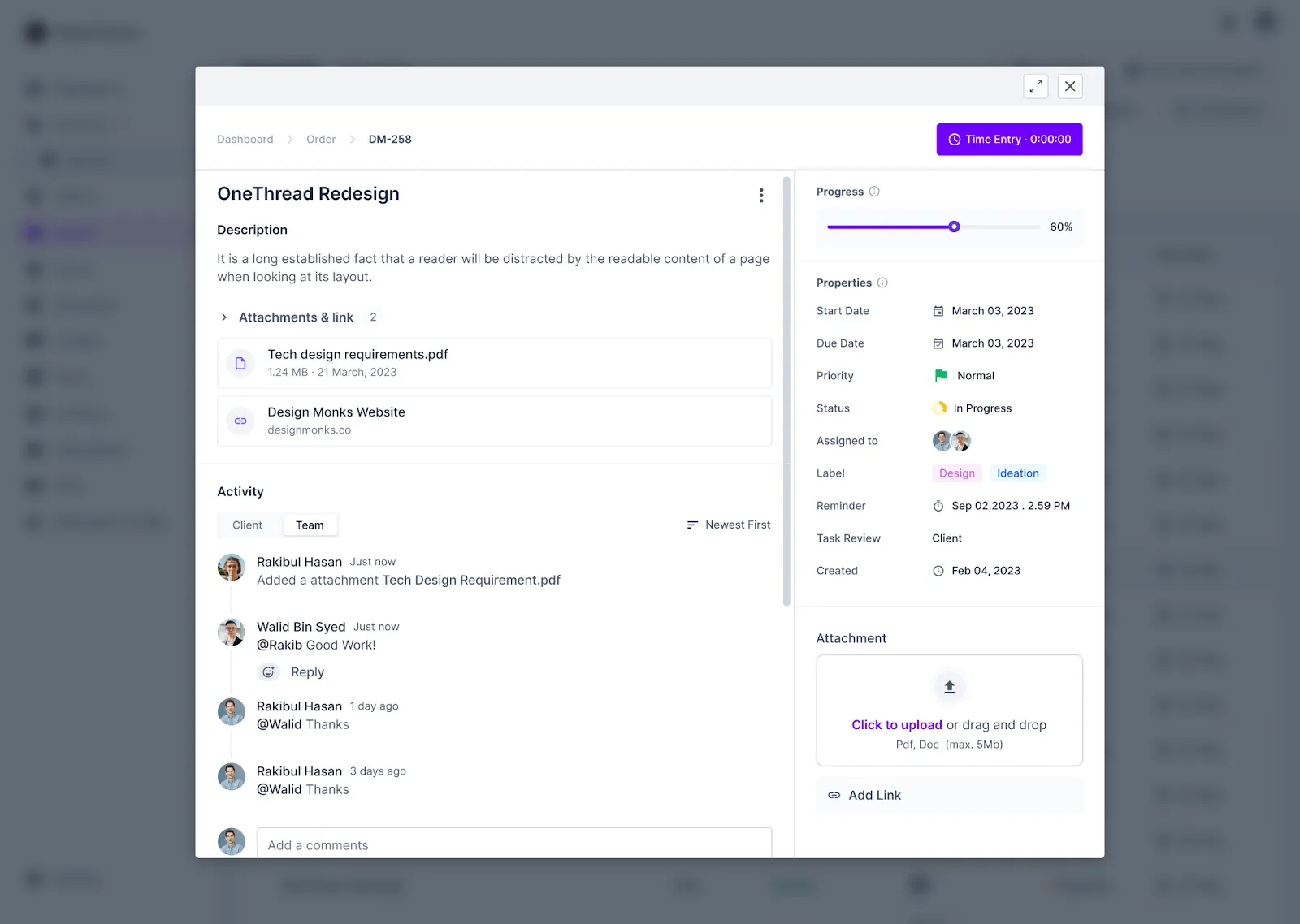 Agency Handy Client Communication