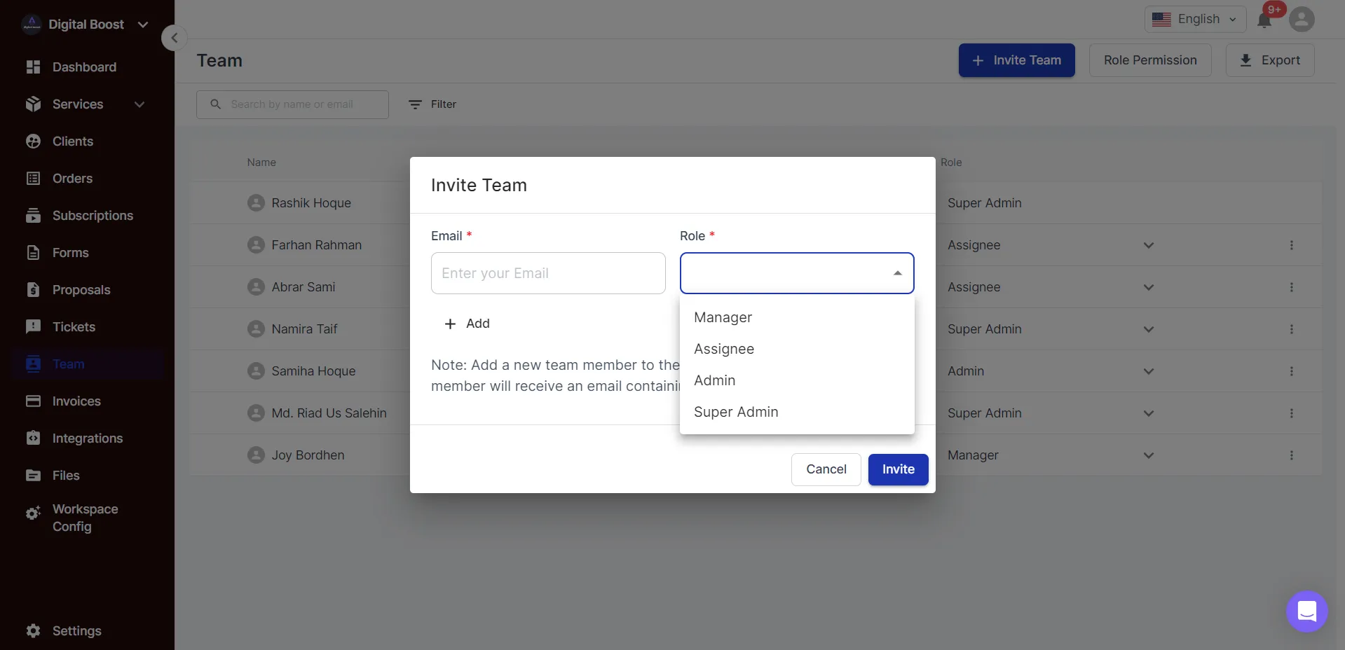 Team Management Roles
