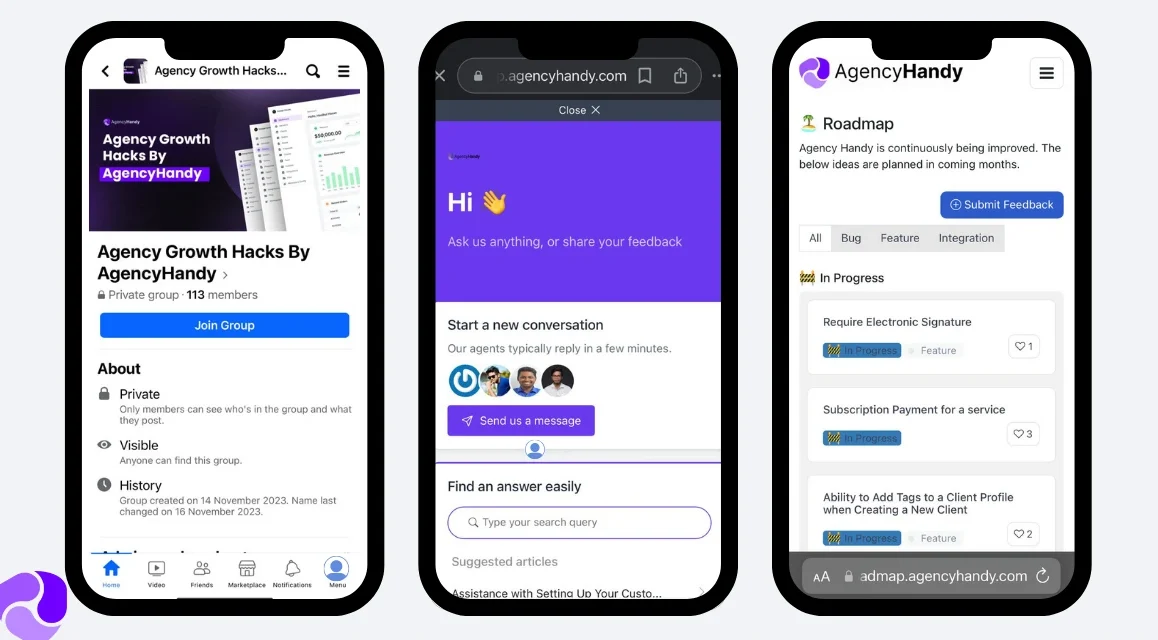 Agency Handy Multi-Channel Support