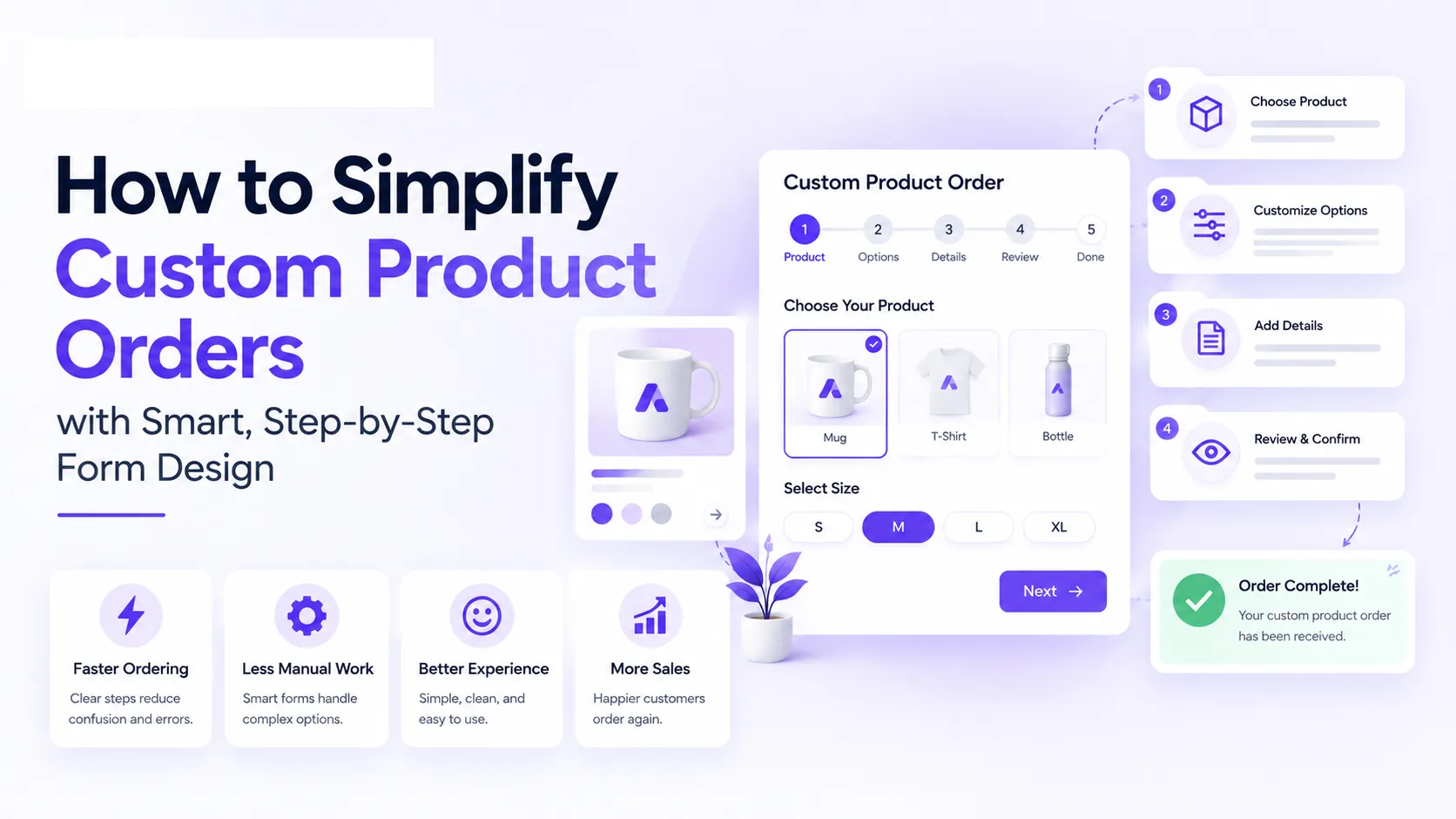 How to Simplify Custom Product Orders with Smart Step by Step Form Design