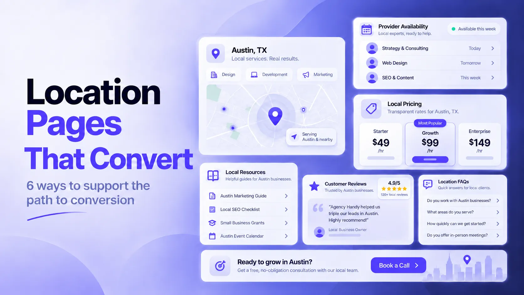 location page conversion optimization