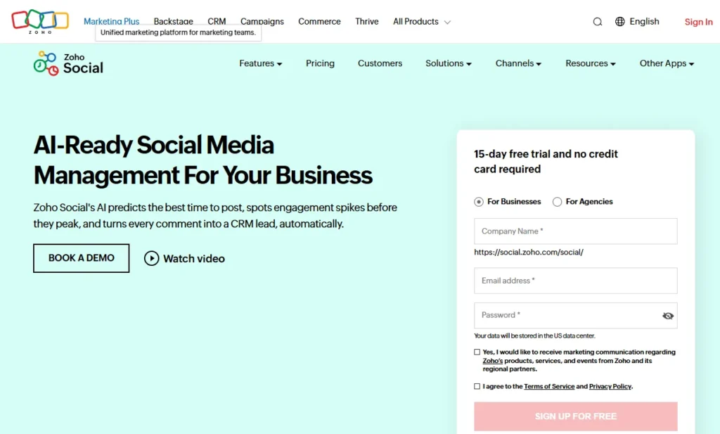 Zoho Social
